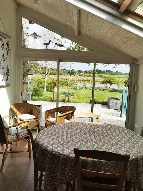 Terrasse - Maison de Luxe avec Vue sur Marais à Mesquer