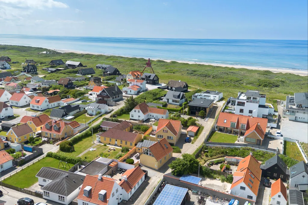 Vue aérienne - Villa with Seafront Access in Løkken