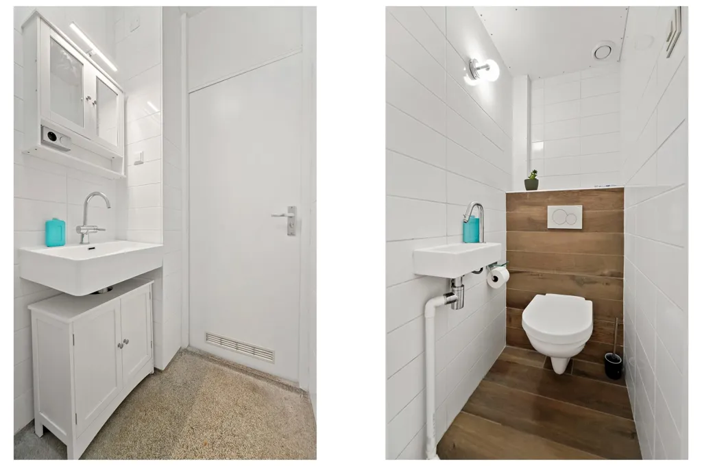 Bagni - Modernised 2-Bedroom Flat with Church Tower View in Delft