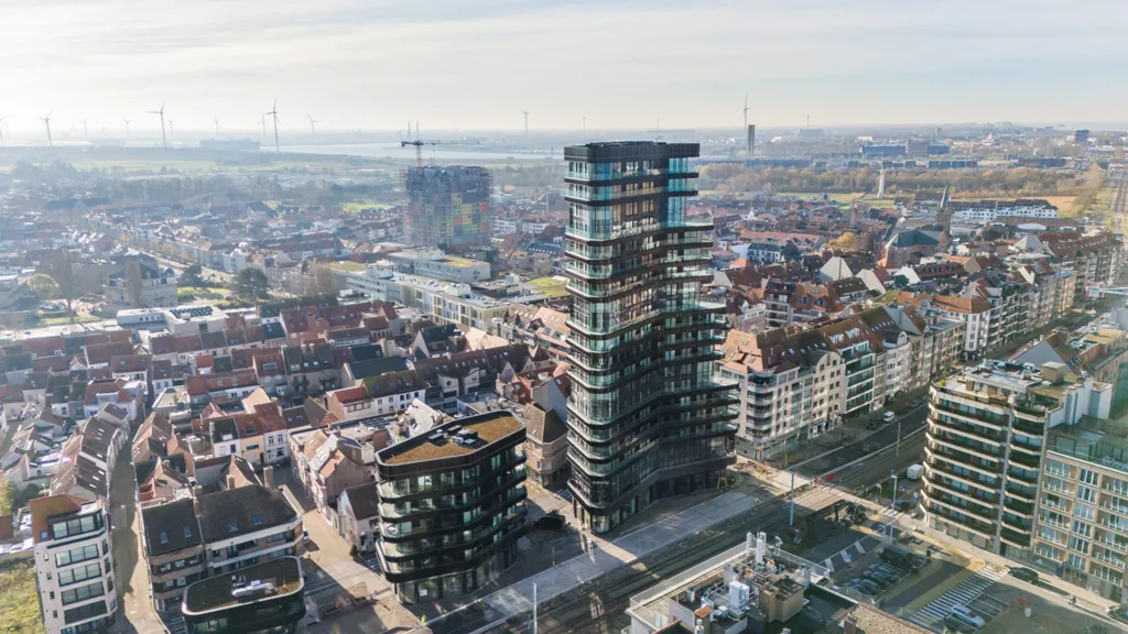 Vue aérienne - Duplex avec Vue Panoramique sur la Mer à Heist