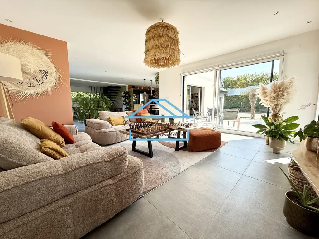 Séjour - Propriété Contemporaine avec Jacuzzi à Octeville-sur-Mer