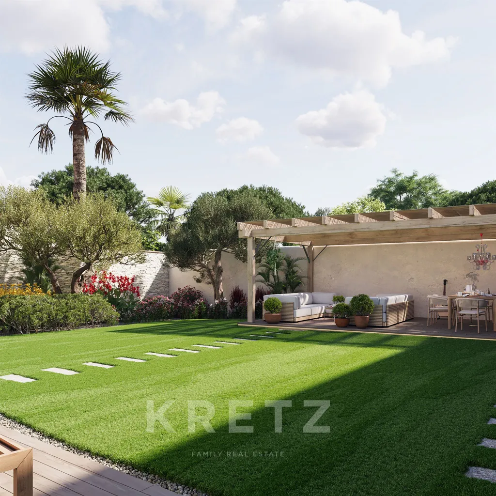 Garden - Renovated House with Pool in La Flotte