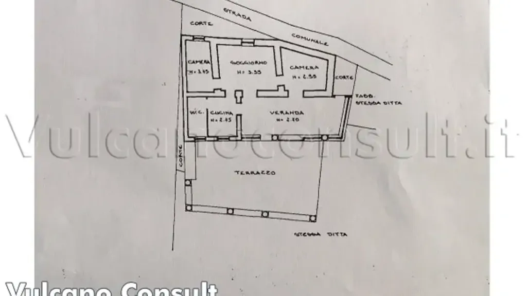 Plan - Eolian Villa with Garden in Lipari