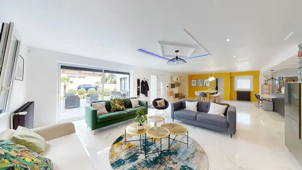 Séjour - Appartement Meublé à Le Petit-Quevilly