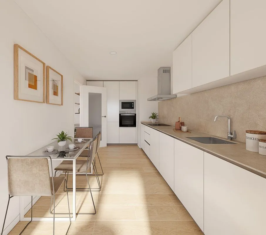 Köök - New Flat with Terrace in Sadar, Pamplona
