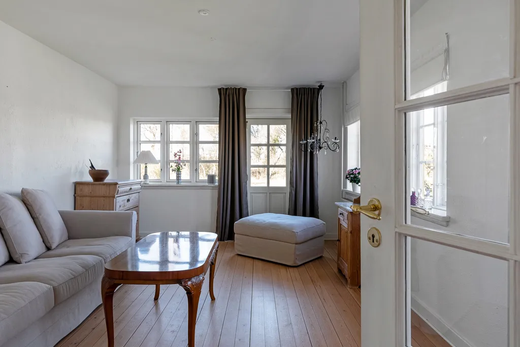 Living Room - Villa with Forest View in Faaborg