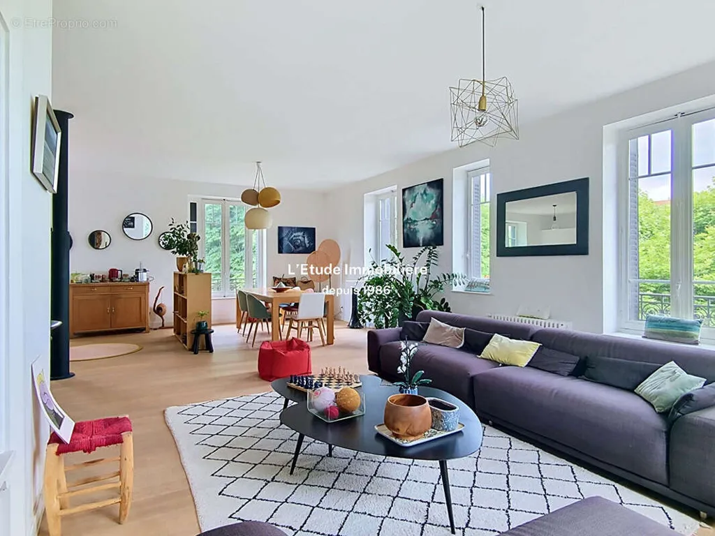 Séjour - Duplex de 7 Pièces avec Terrasse à Lyon 4ème