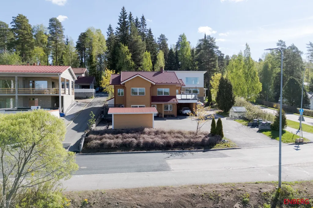 Vista aerea - Two-Storey Stone House with Sauna in Mannila
