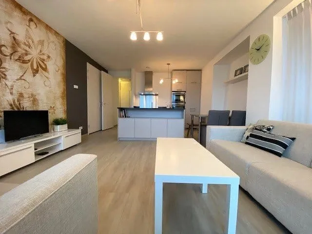 Living Room - Modern Apartment with Balcony in Rotterdam Centre