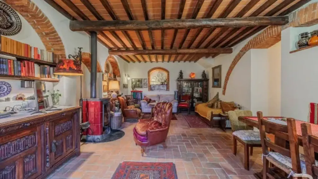 Söögituba - Restored Bifamily Villa with Panoramic View in Rignano