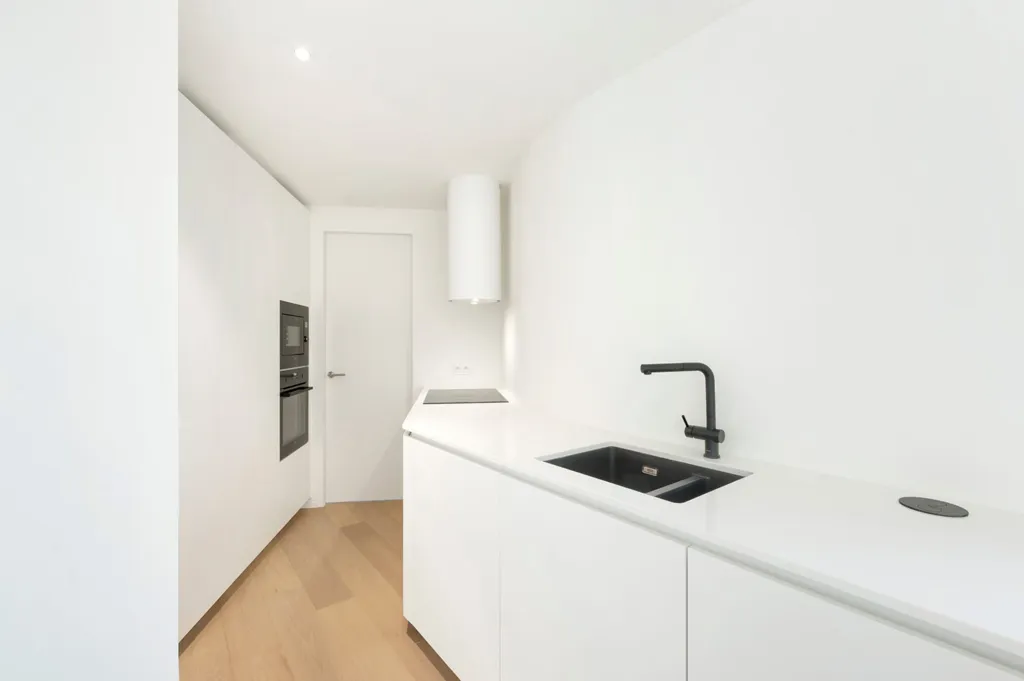 Cuisine - Duplex avec Vue Panoramique sur la Mer à Heist