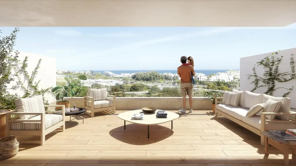 Terrasse - Penthouse Flat with Sea Views in Estepona