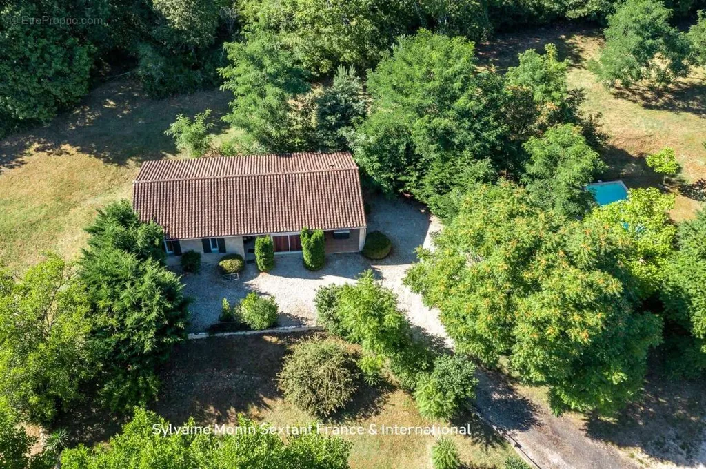 Vue aérienne - Ensemble de 3 Maisons avec 3 Piscines sur 2 Hectares