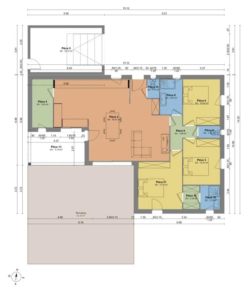 Plaan - 6-Piece Plot for Construction with Garden in Savasse