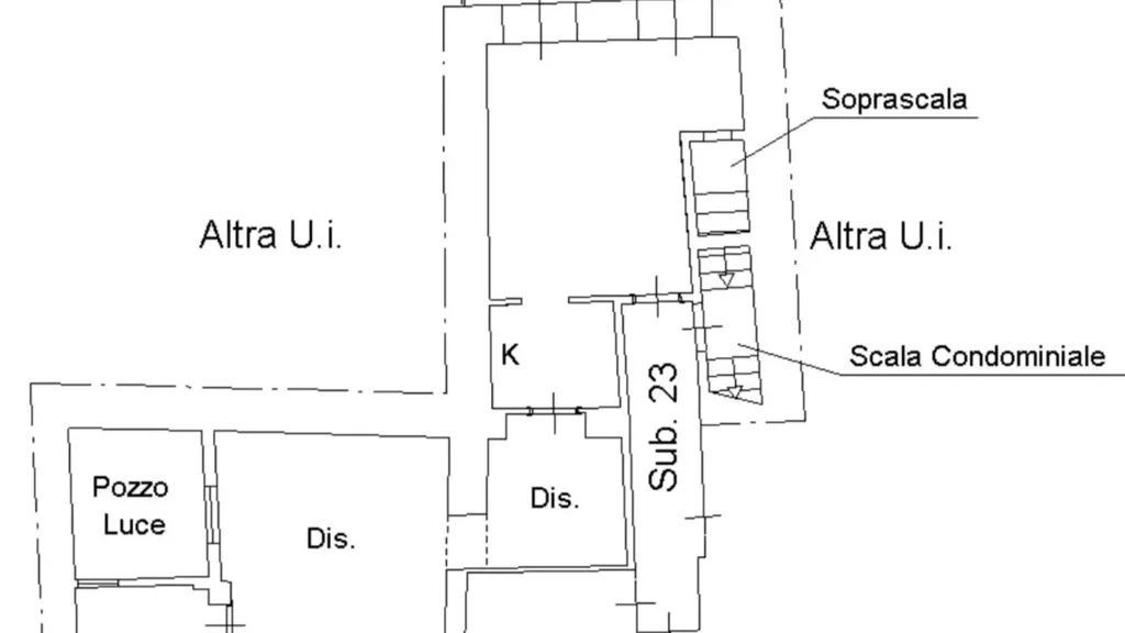 Floor Plan - Rustic Apartment with Balcony in Palermo