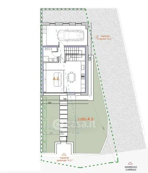 Planimetria - Terraced House with Garden in Sarcedo