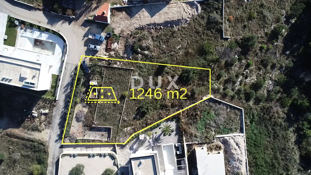 Vue aérienne - Buildable Plot with Sea View in Vodice