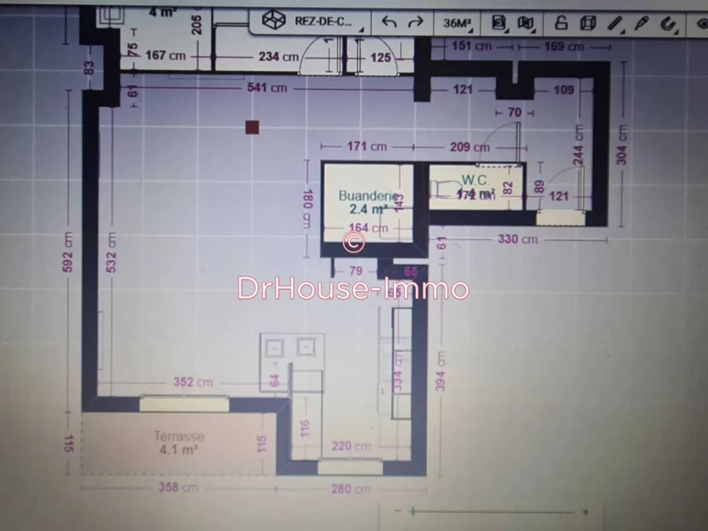 Plan - Appartement Lumineux avec Balcon à Angers