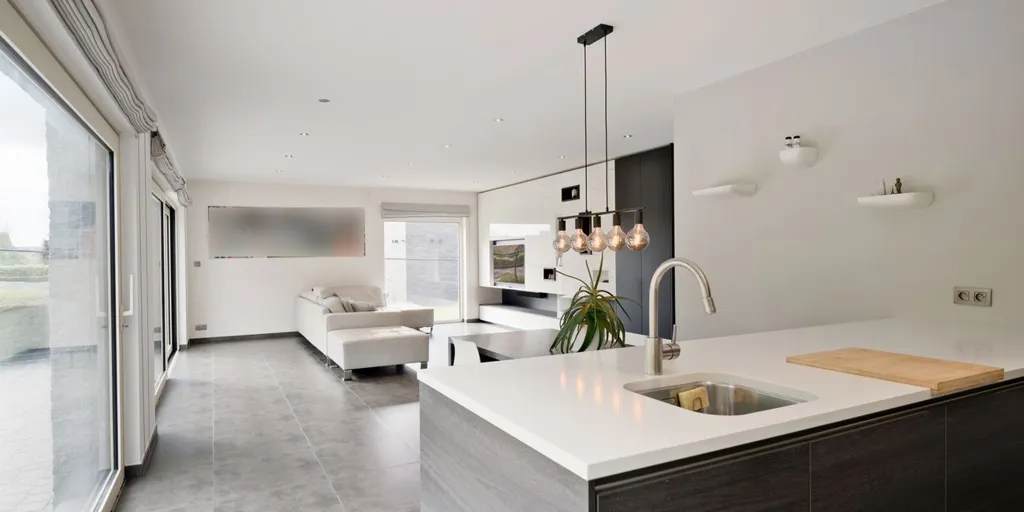 Cuisine - Villa moderne avec terrasse à Sterrebeek