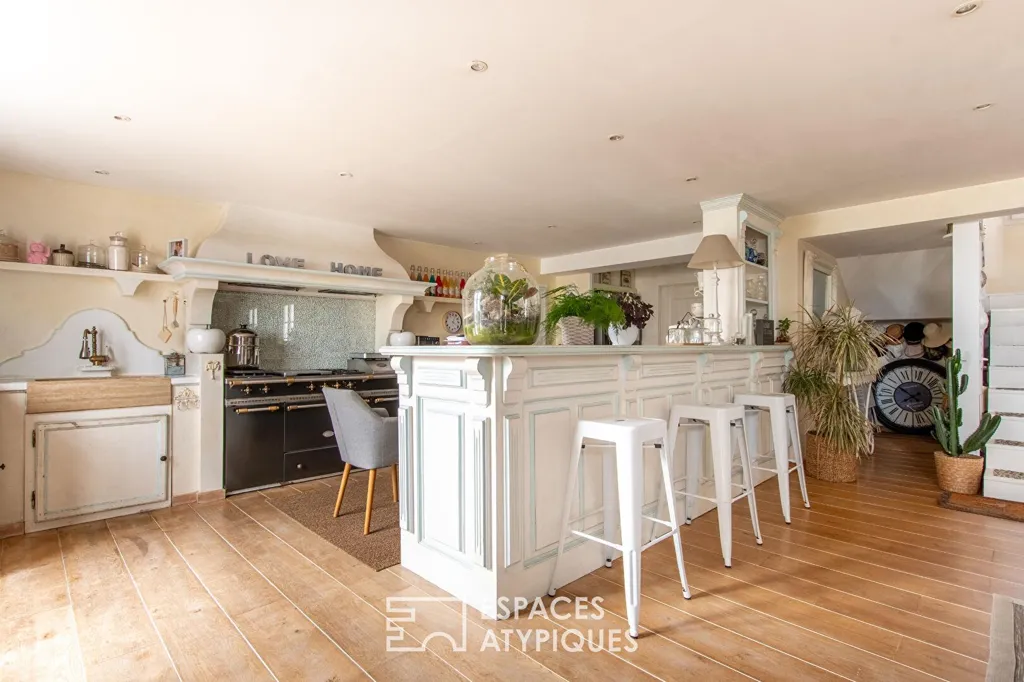 Cuisine - Maison de Charme avec Accès Privé à la Plage à La Guérinière