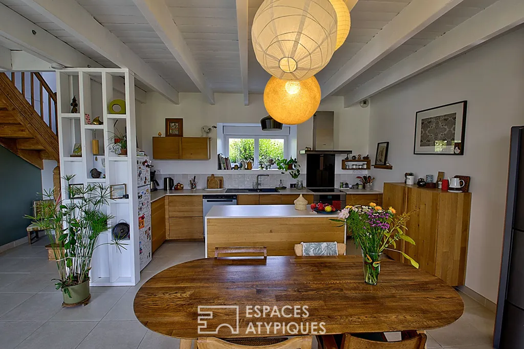 Salle à manger - Maison de charme avec jardin plein sud à Langueux