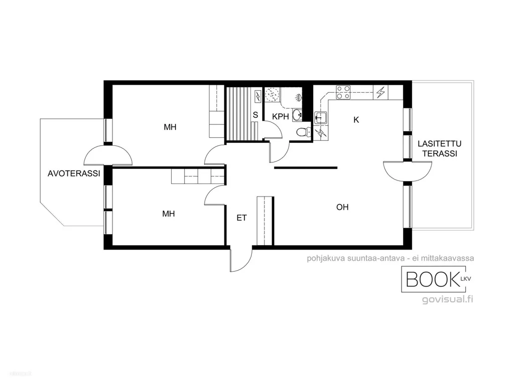 Plan - Spacious Apartment with Garden in Mäntylä, Oulu
