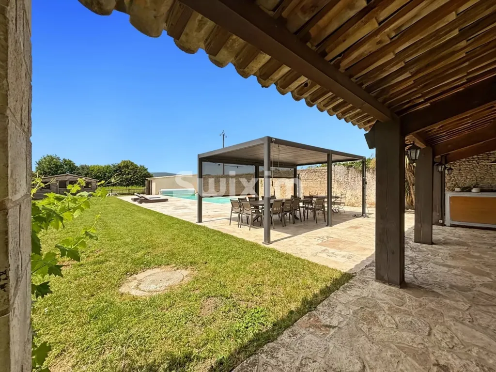 Terrass - Characterful Mas with Paddock and Pool in Sauzet
