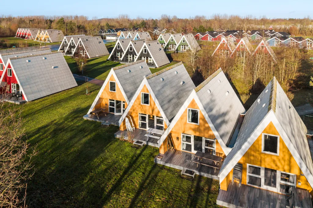 Vue aérienne - Maison 3 pièces à Rødby