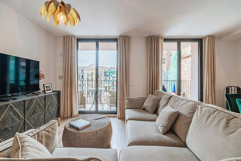 Séjour - Duplex with Terrace in La Dreta de l'Eixample