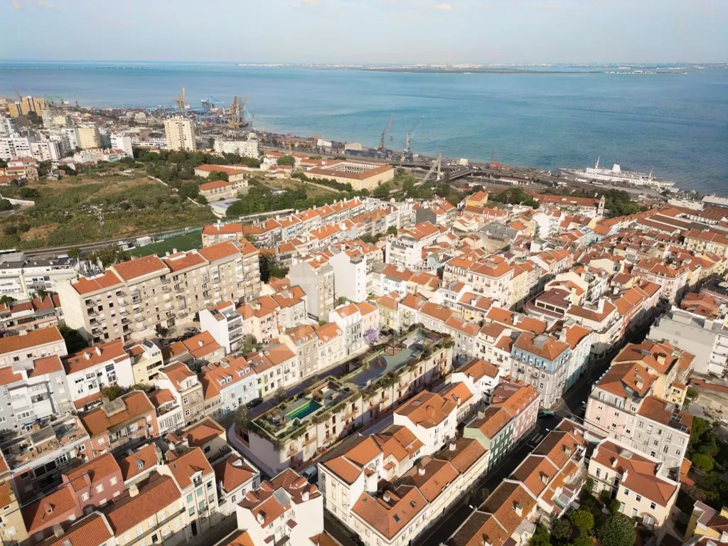 Õhuvaade - 2 Bedroom Flat with Rooftop Pool in Lisbon