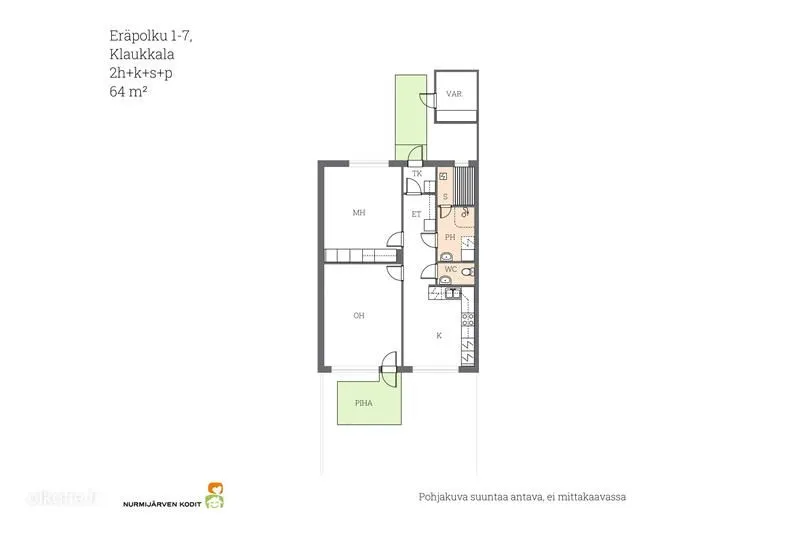 Plan - Spacious Apartment with Sauna in Klaukkala