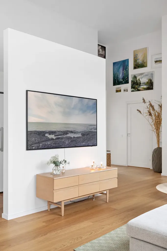 Séjour - Modern Penthouse with Balconies in Halmstad
