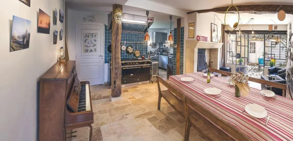 Söögituba - Guesthouse Villa with Pool near Bergerac