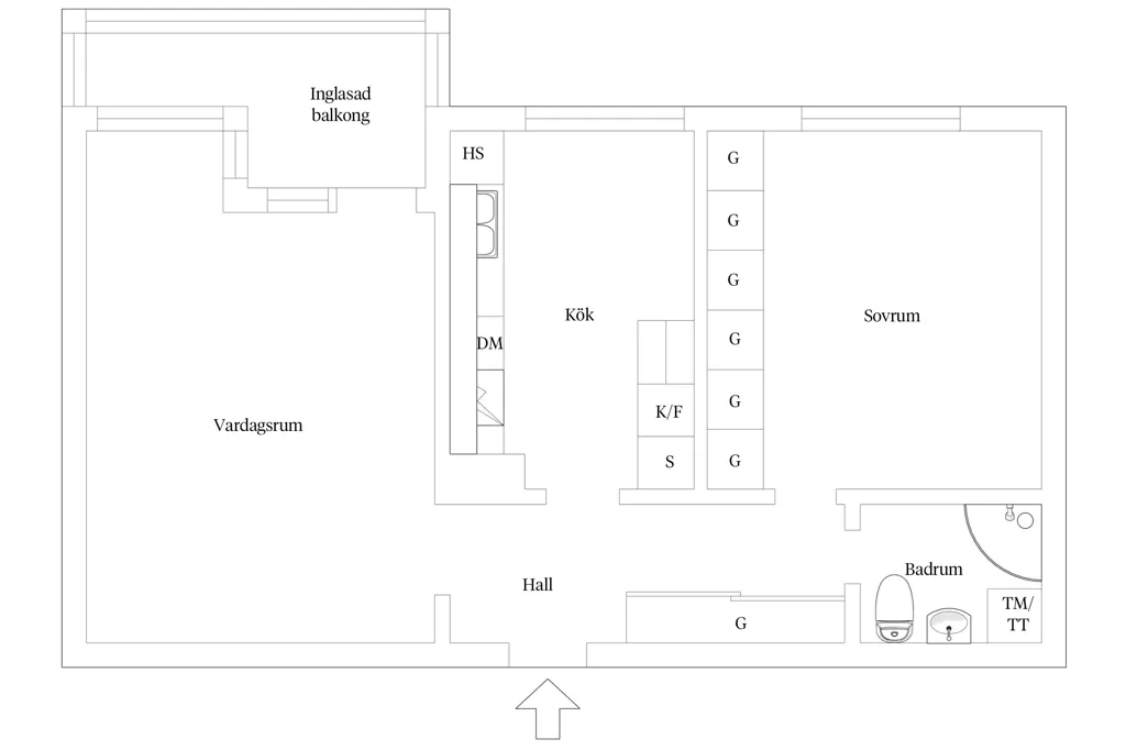 Plan - Apartment with West-Facing Balcony in Göteborg