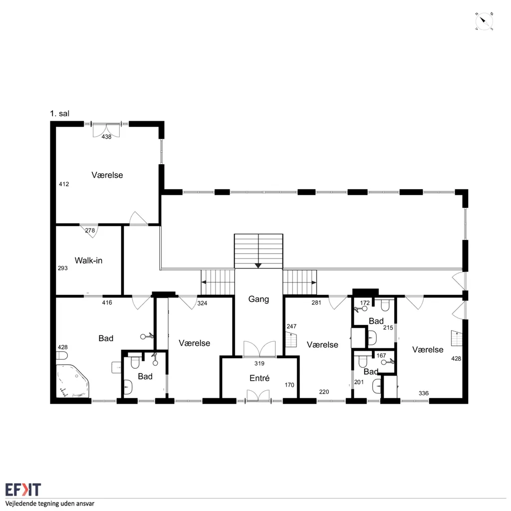 Plaan - Distinctive House with Pool in Mellerup