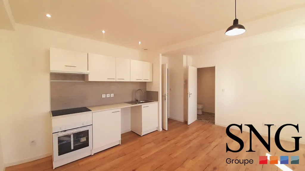 Kitchen - Renovated Apartment in Lacaune