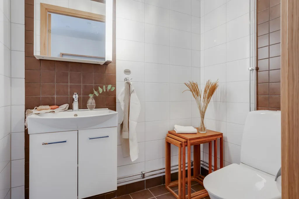 Salles de bain - Corner Penthouse with Panoramic View in Borås