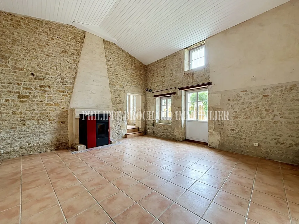 Soggiorno - Charming Stone House with Garden in Péault