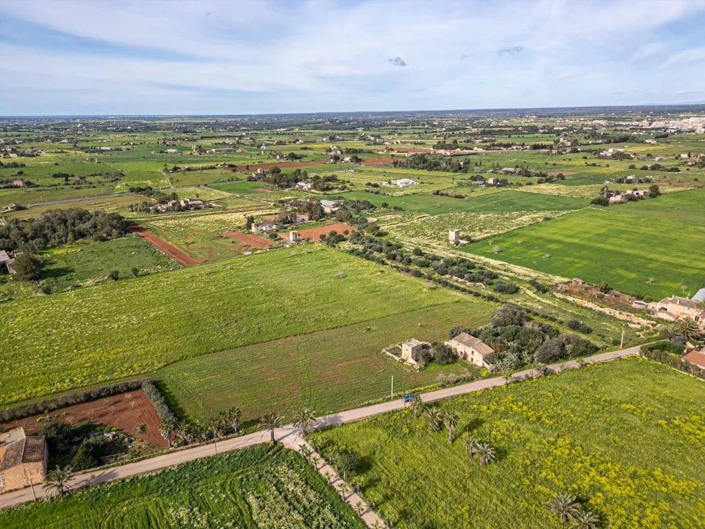 Aerial - Rustic Plot with Traditional Buildings in Campos