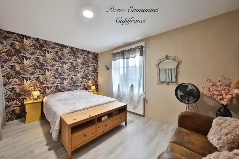 Chambres - Villa Contemporaine avec Piscine à Saint-Ambreuil