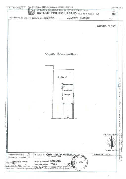 Three-sided Villa with Garden in Mortara