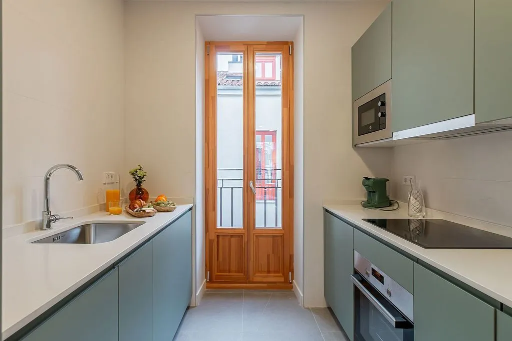 Köök - Furnished Flat with Balcony in Madrid