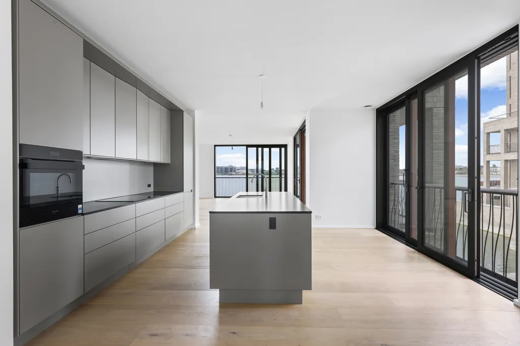 Cuisine - Apartment with Sea View and Garden in Hellerup