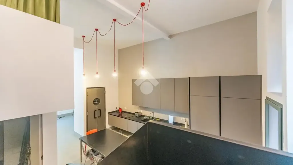 Cuisine - Charm Loft with Streetfront Windows in Milan