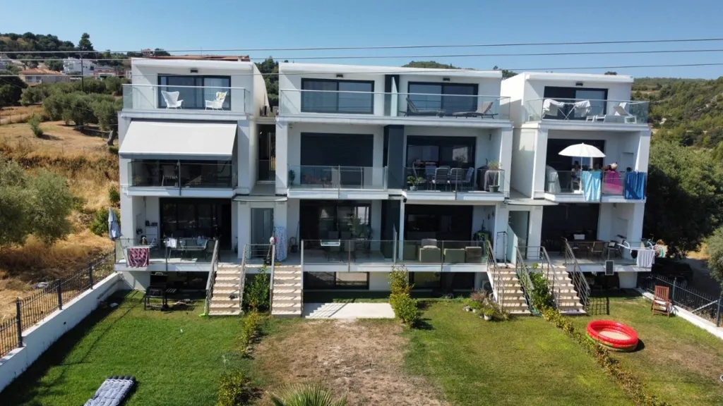 Aerial - Maisonette with Sea View in Kassandra, Chalkidiki