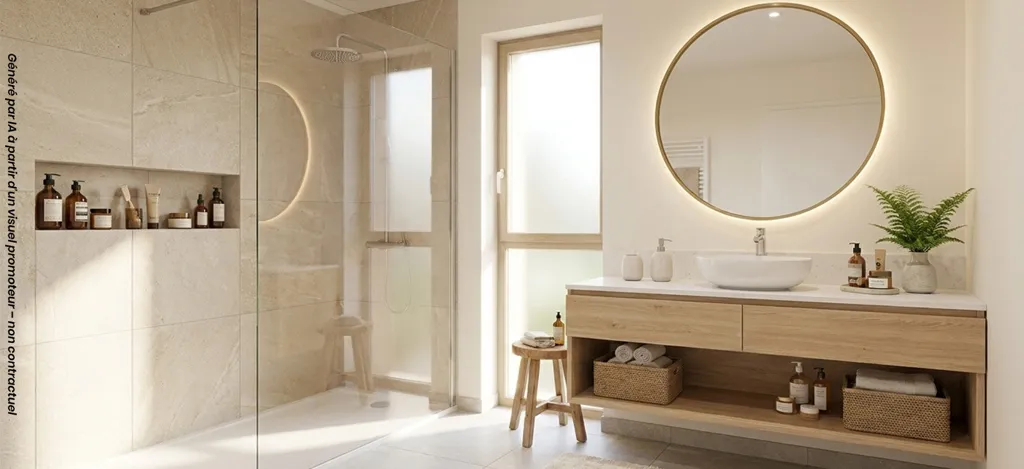Bathrooms - Modern Apartments with Balconies in La Tronche