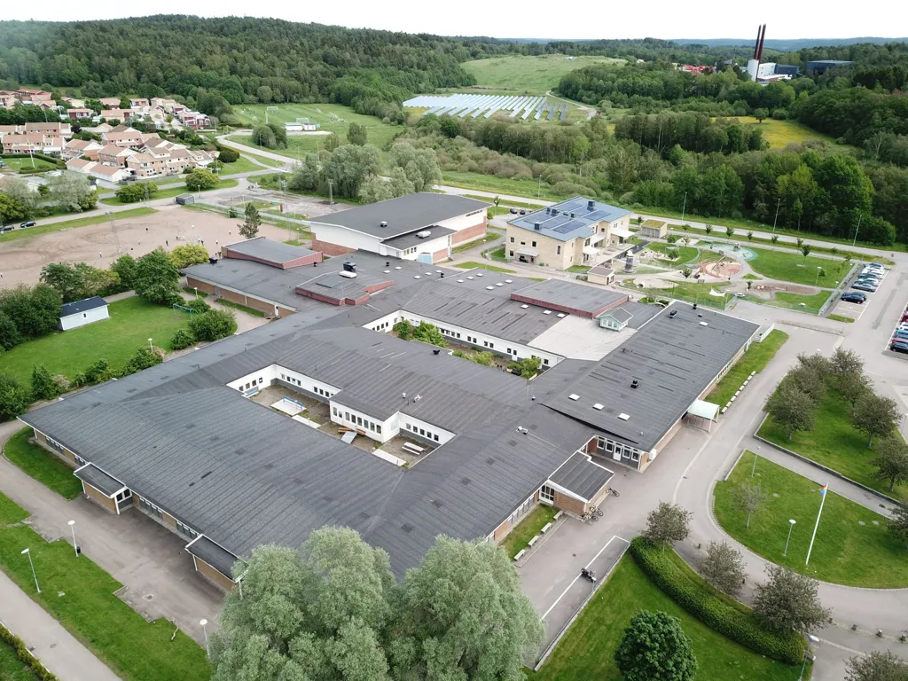 Aerial - Bungalow-Style Flat with Large Terrace in Olseröd