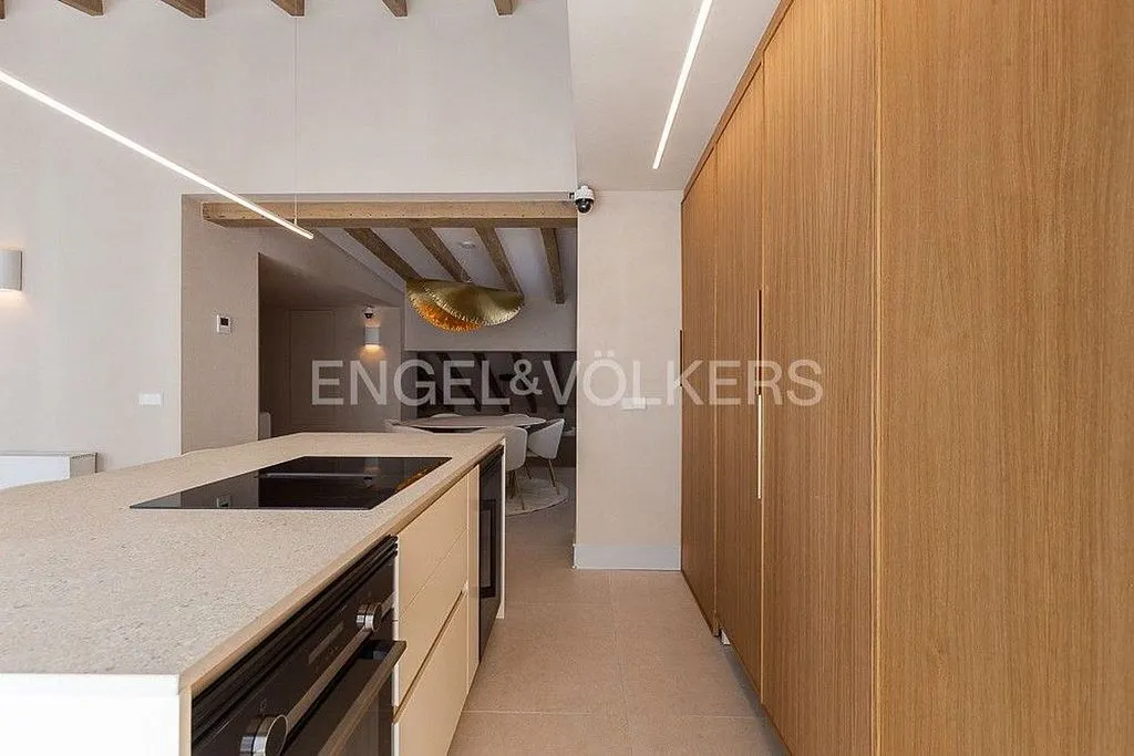 Köök - Renovated Penthouse with Terraza in La Seu