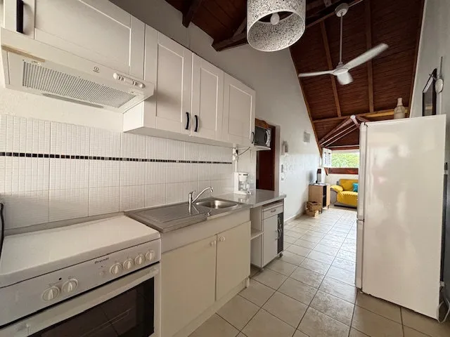 Cucina - Two-Bedroom Flat with Terrace in Petit-Bourg