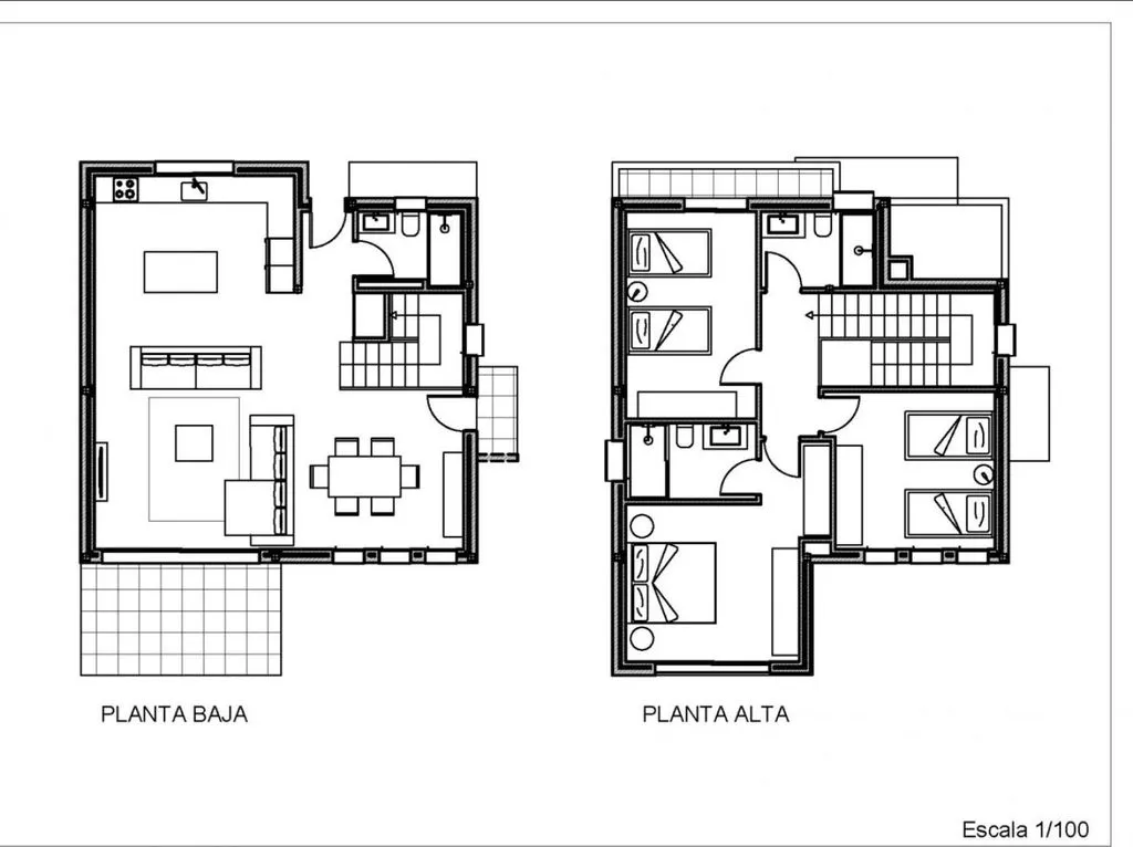 Plan - Contemporary Villa with Pool in Denia